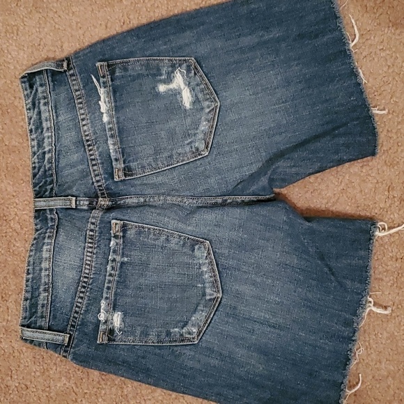 Flying Monkey Platinum Distressed Jean Shorts Women's Size 24 - Picture 6 of 8